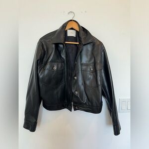 WILFRED - VEGAN LEATHER SHIRT JACKET - ARITZIA